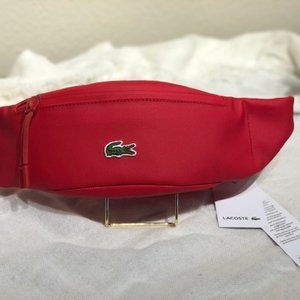 Lacoste unisex Canvas Zippered Belt Bag
